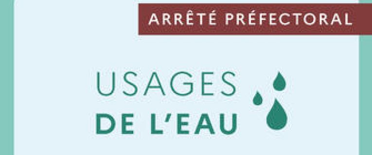 limitation des usages de l'eau en période de sécheresse