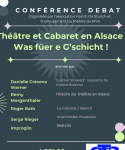 Conférence-Débat: Théâtre et cabaret en Alsace, Was fuër e G'schicht