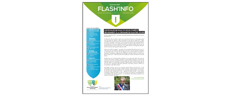 Découvrez le Flash Infos de la rentrée