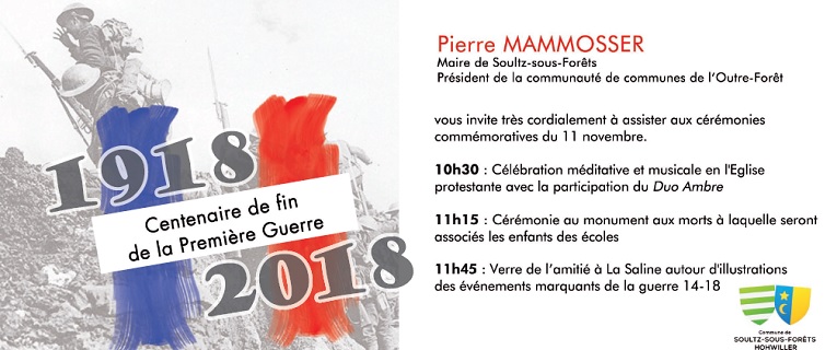 Invitation à la commémoration du 11 novembre ...