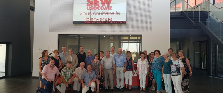 L'amicale des maires chez SEW-USOCOME à Brumath-Mommenheim