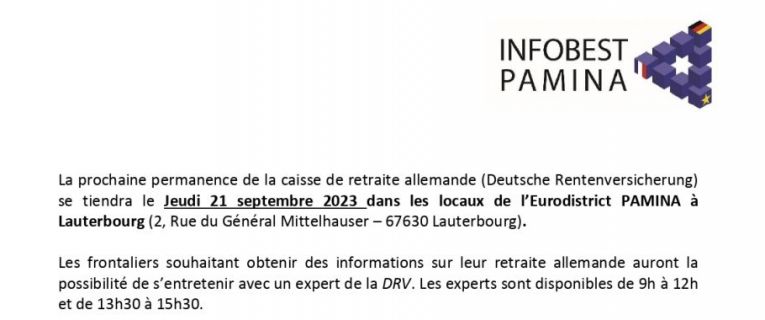 Permanence de la caisse de retraite allemande