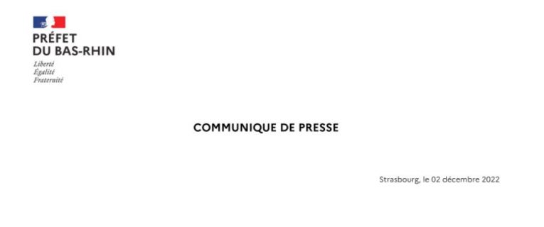 Communiqué de presse - Les fêtes de fin d'année en toute sécurité